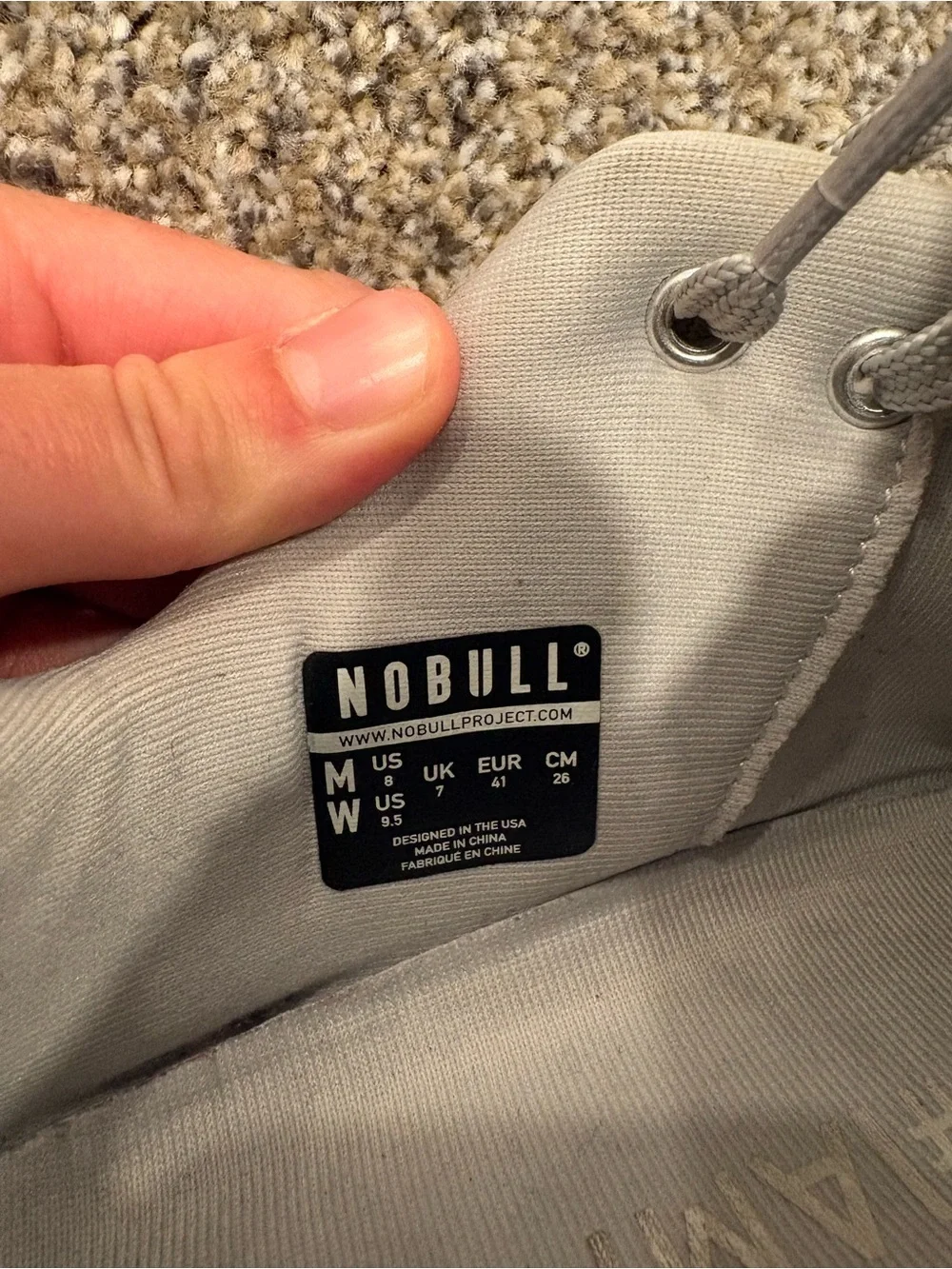 NOBULL Men’s Trainer in Light Gray/Silver